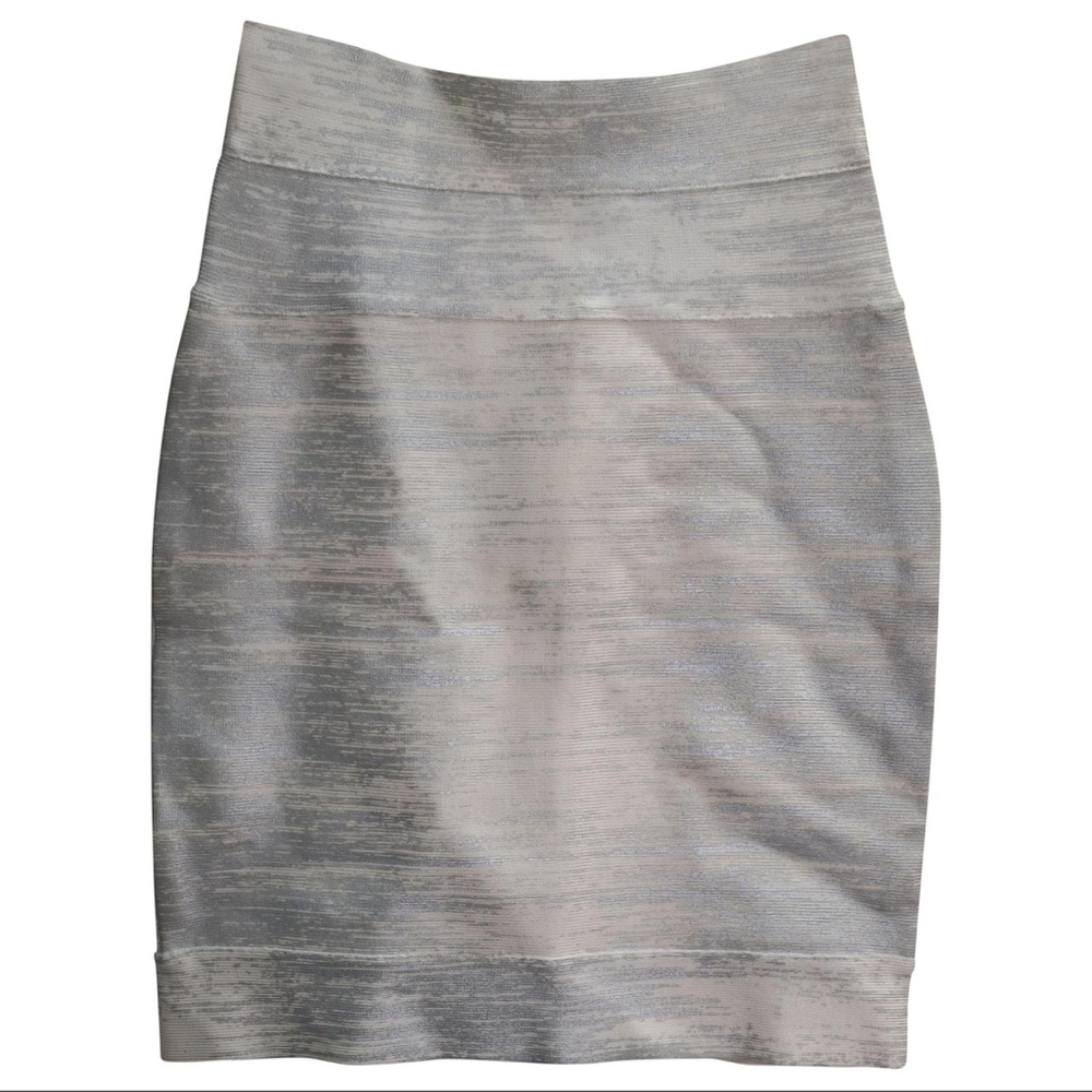 Herve Leger Metallic Skirt
